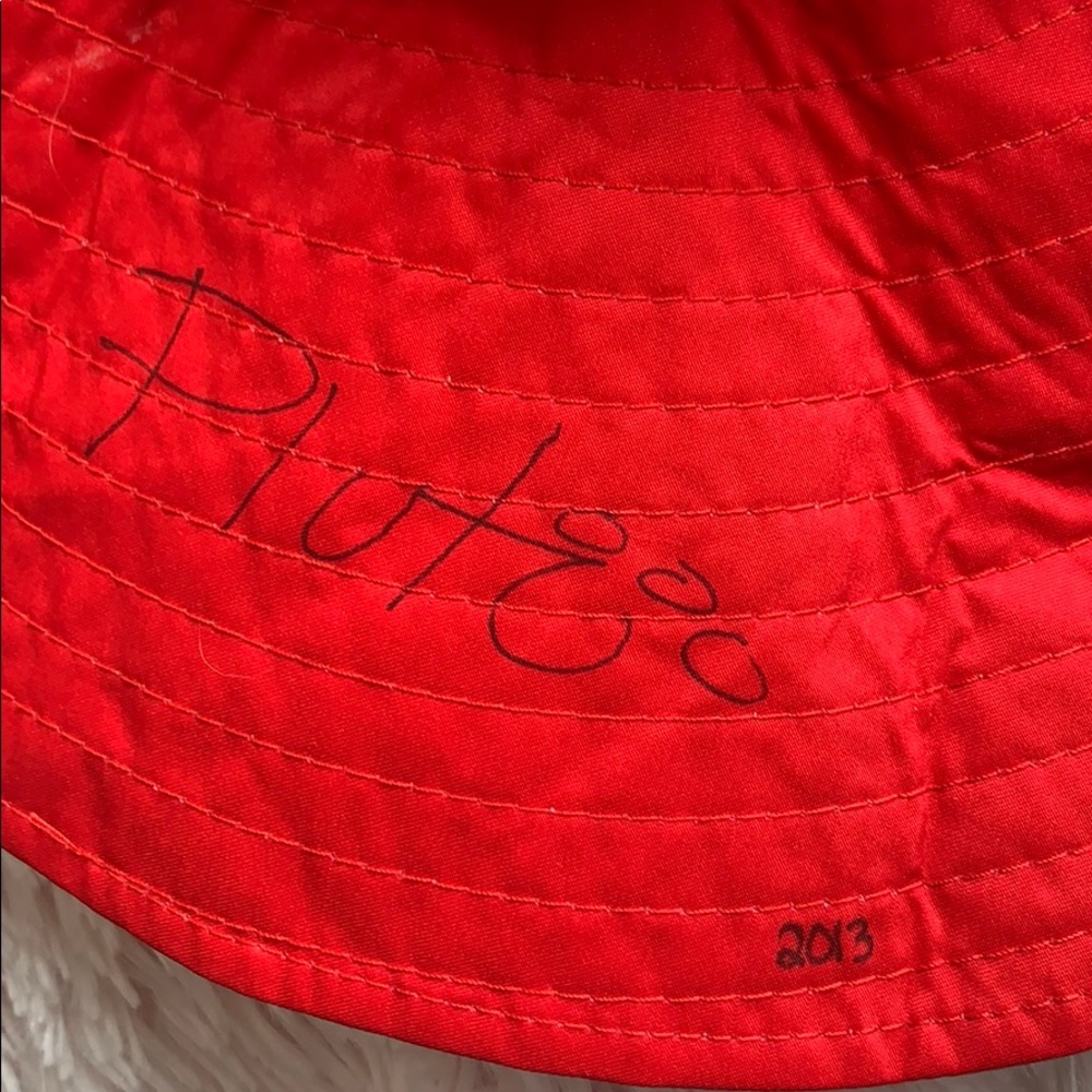 Disney Parks Hat Minnie Mouse sun hat floppy polka dot Signed - Picture 7 of 10